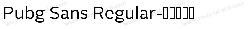 Pubg Sans Regular字体转换
